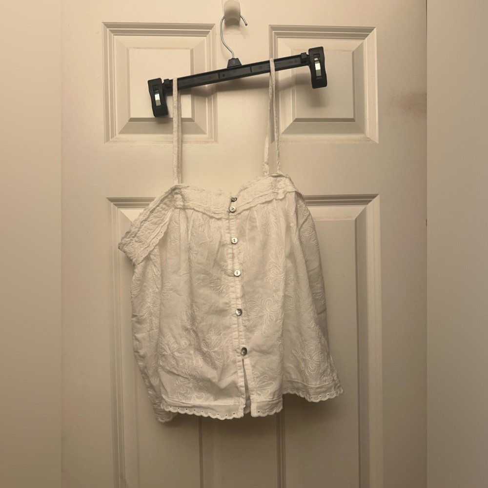 Dainty BOHO white cami